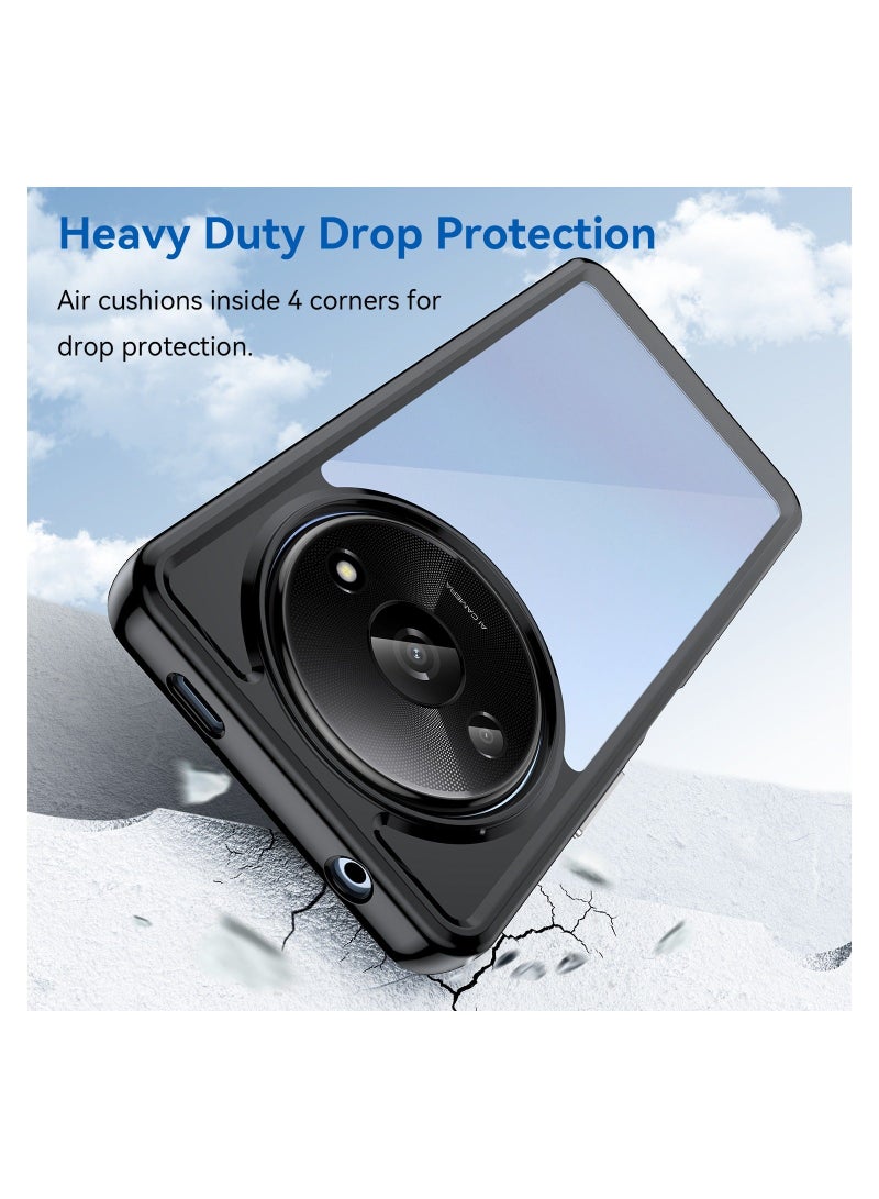 Phone case for Xiaomi Redmi A3/ Xiaomi Poco C61 Clear Back Soft TPU Shockproof Bumper Protection Cover - Image 3