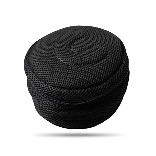 Cabeau Deluxe Travel Neck Pillow Case Premium Compact Carrying Case, Compresses Pillow in Half - Quick-Release Clasp Attaches to Carry-On Bags - Mesh Pocket Holds Travel Accessories, Black, Red, Red - Image 3