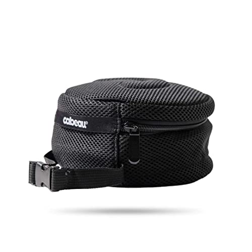 Cabeau Deluxe Travel Neck Pillow Case Premium Compact Carrying Case, Compresses Pillow in Half - Quick-Release Clasp Attaches to Carry-On Bags - Mesh Pocket Holds Travel Accessories, Black, Red, Red - Image 1