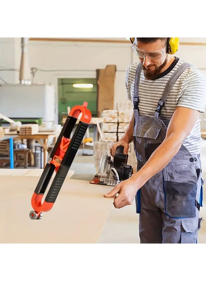 Contour Gauge Profile Ruler With Pencil Heavy Duty Adjustable Locking Mechanism For Woodworking Tile - Image 2