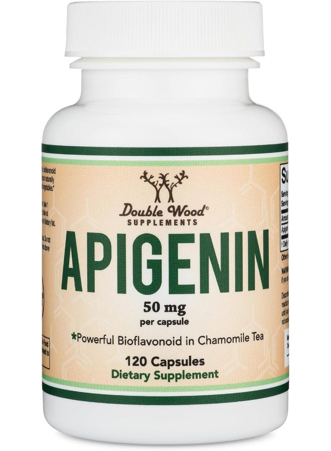 Double Wood Supplements Apigenin Supplement - 50mg per Capsule, 120 Count - Image 5