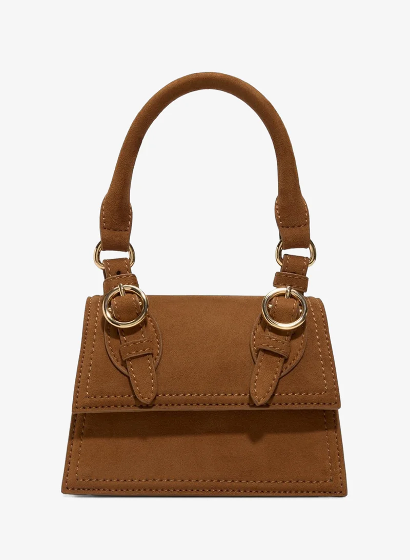 كول ات سبرنج Suede Top Handle Mini Bag