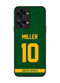 Rugged Black Edge Case for OnePlus Nord 2T, Slim fit Soft Case Flexible Rubber Edges Thin Cover - Player Name - AB de Villiers, Jersey Number- 17