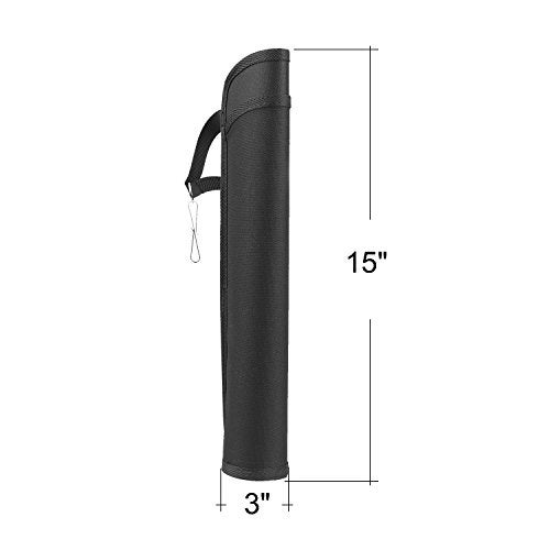 XTACER Lightweight Hip Quiver Training Archery Target Arrow Lite Quiver Holder (Black, Small, for 20”-23" Arrows) - Image 2