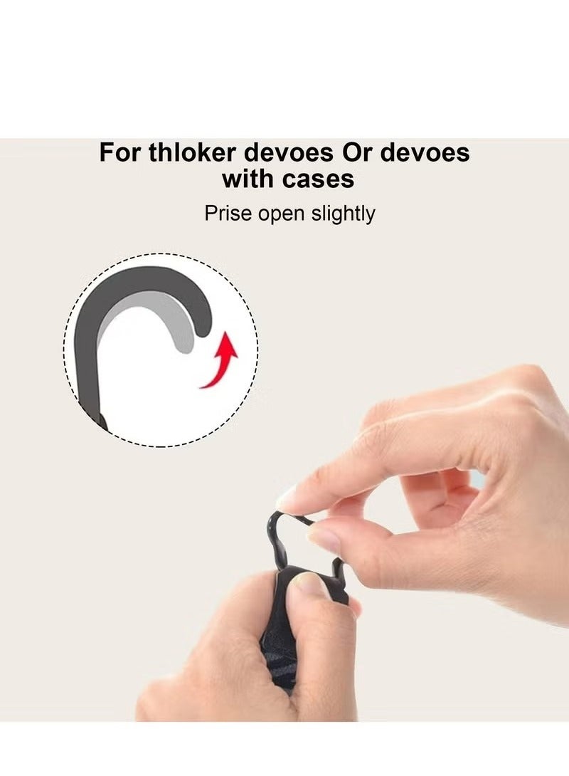 1 قطعة حزام يد أمان ، حامل أحزمة كمبيوتر لوحي عالمي - تصميم آمن مضاد للانزلاق ومضاد للسقوط - أحزمة مريحة لأجهزة iPad والأجهزة اللوحية الأخرى - مثالي للاستخدام أثناء التنقل - Image 3