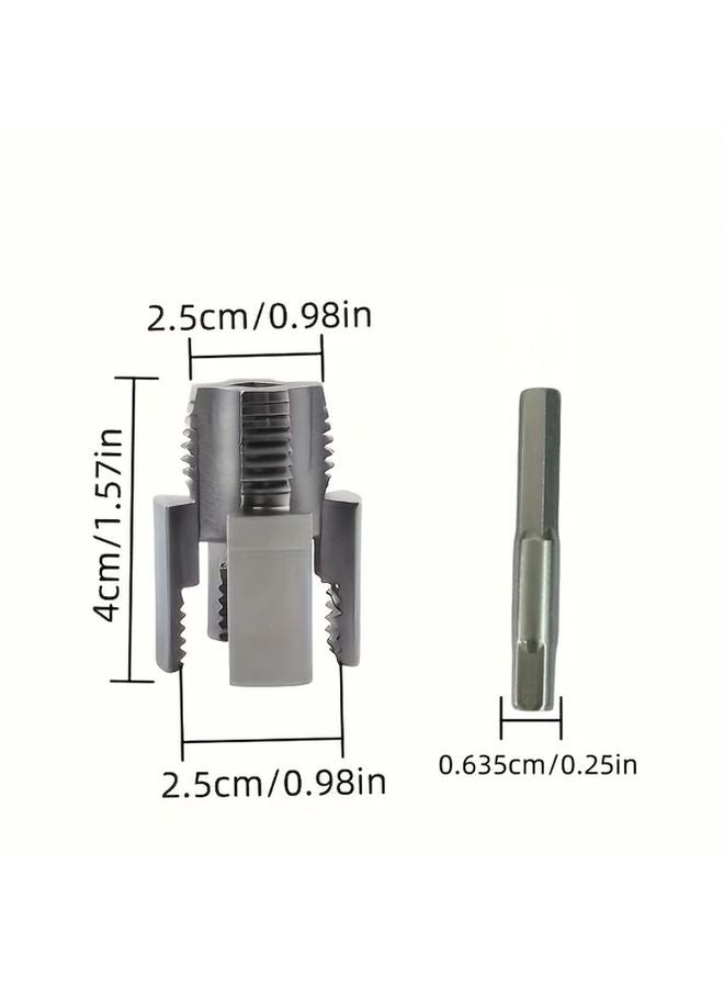 1 2 Inch Water Pipe Internal And External Thread Integrated Tool 4 Points Multi Functional Cutting Machine For Plumbers And DIY - Image 4