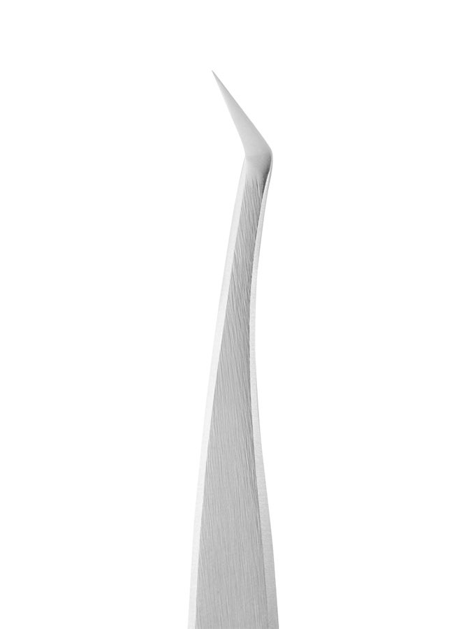 IOLITE Professional Eyelash Tweezer Stainless Steel Expert Tweezer Angled - Image 2