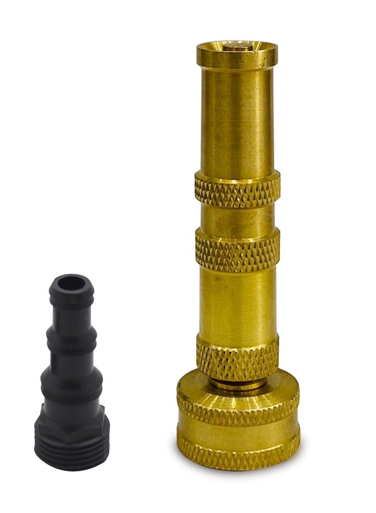 general Heavy-Duty Brass Adjustable Twist Hose Nozzle 10CM - Image 1