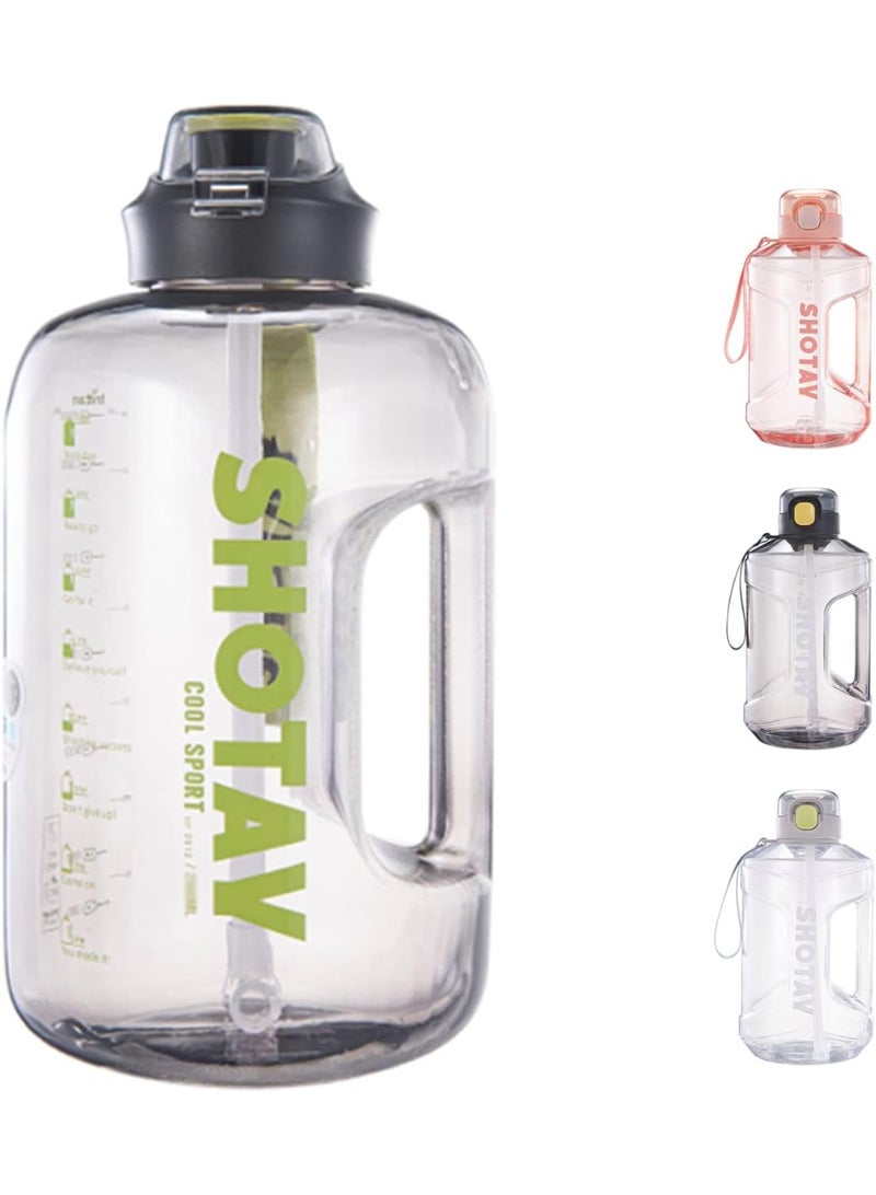 SHOTAY Water Bottles 1L/1.5L/2L With USA Tritan Material 100% BPA Free And Leakproof, Half Gallon One Click Open Water Jug for School, Fitness And Outdoor Sports. - Image 1