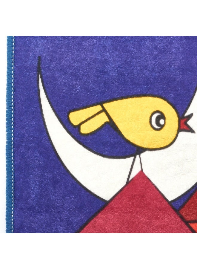 Biggdesign Washable Runner 60x130cm, Non-slip Bottom Carpet, Non-Shedding Area Mat, Polyester Anti-Bacterial Runner, Owl City Design, Pet Friendly Runner Mat, Ideal for Interiors, Living Room, Hallway, Bedroom - Image 4