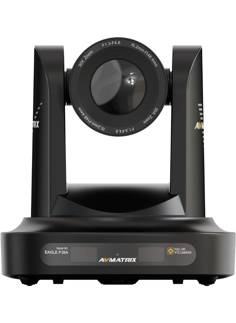 AVMatrix كاميرا AVMatrix Eagle P30A-ND AI Tracking 1080P NDI PTZ – كاميرا PTZ احترافية مع تتبع ذكي و30X زوم بصري ودعم NDI للبث المباشر والإنتاج الاحترافي - Image 3