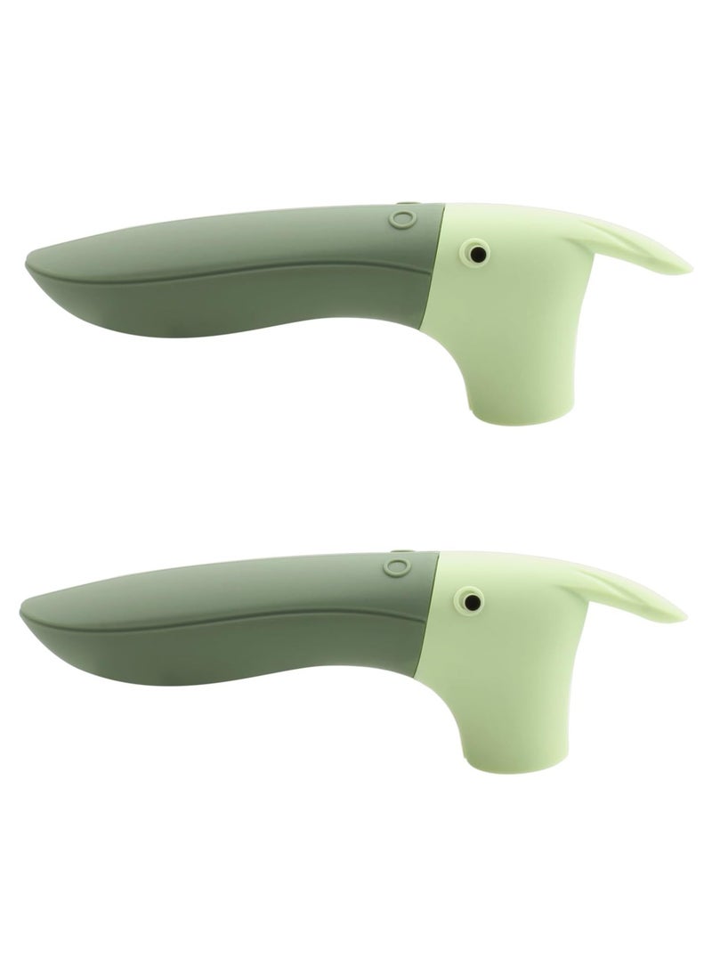 2 PC Silicone Door Handle Cover, Decor Cute Lever Handle Cover for Heat Hot Cold, Anti-Collision Anti-Static Anti-Freeze Decorative Handle Cover for Home Office  - Image 1
