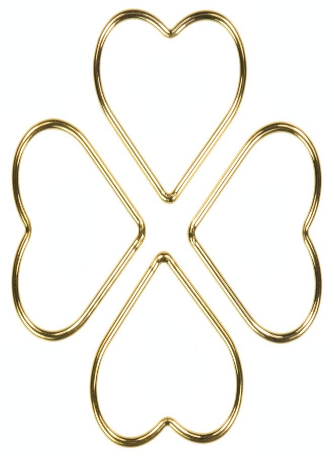 uGems 4 14K Gold Filled 17mm Heart Jump Rings Closed - Image 2