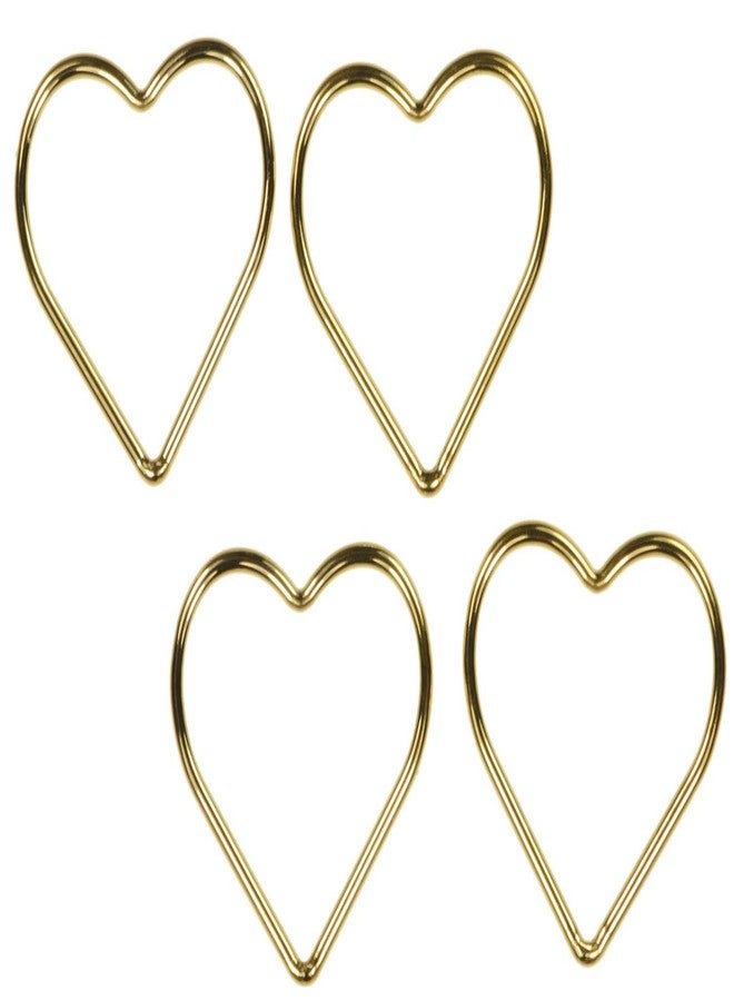 uGems 4 14K Gold Filled 17mm Heart Jump Rings Closed - Image 1