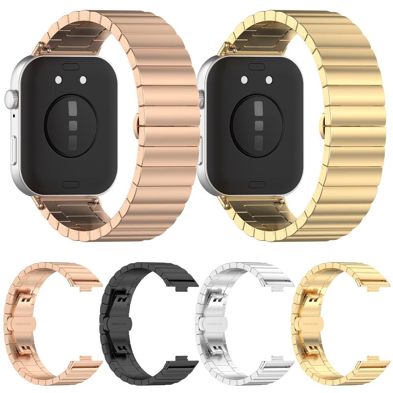 erorex For Huawei Watch Fit4 / Fit3 / Fit4 Pro 20Mm One-Bead Bamboo Solid Stainless Steel Watch Band(Silver) - Image 5