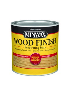 Minwax 220904444 Wood Finish Penetrating Interior Wood Stain 1 2 Pint Natural  - Image 1