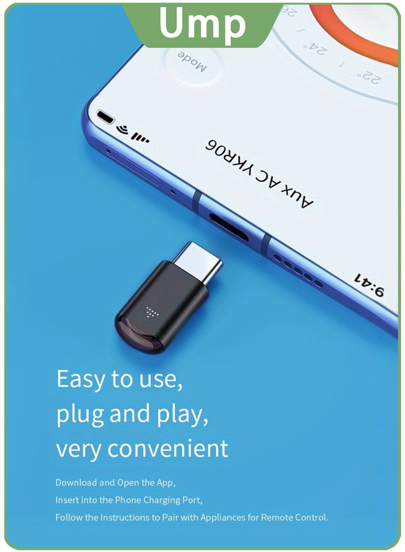 Ump Universal Type-C IR Remote Control for Smartphones  Compact and Portable. Compatible with a Wide Range of Home Appliances. - Image 4