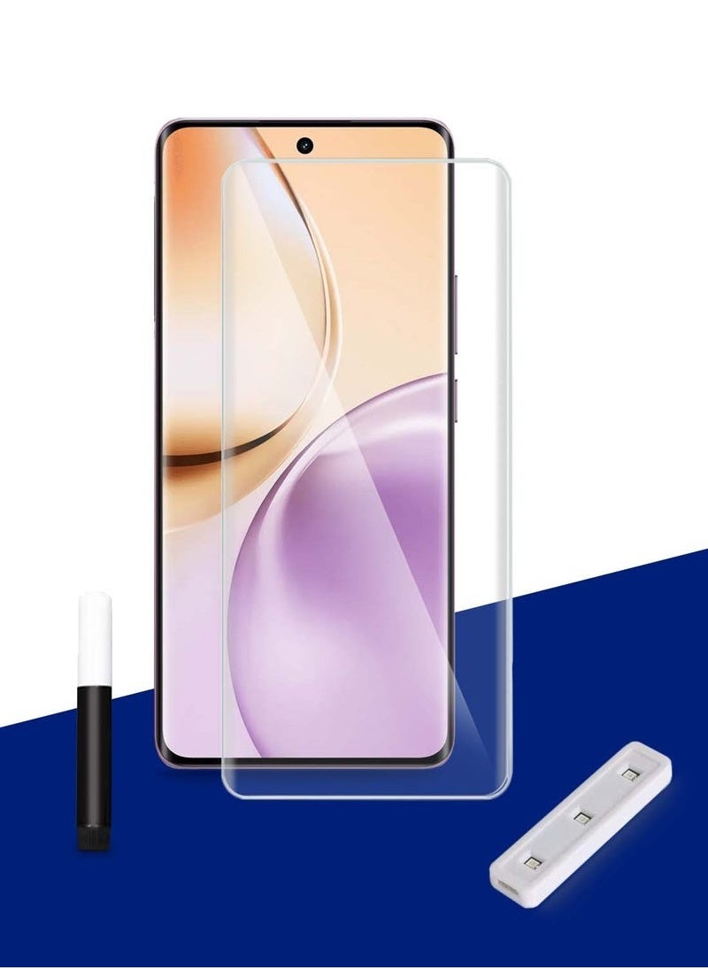 TIGER - Realme 14 Pro 5G 2025 Tempered Glass Screen Protector – Premium UV Full Glue Full Cover 9H Hardness Glass with Curved Edges, Anti-Scratch, Bubble-Free, Ultra Clear Protection – MSGUCN – Clear - Image 1