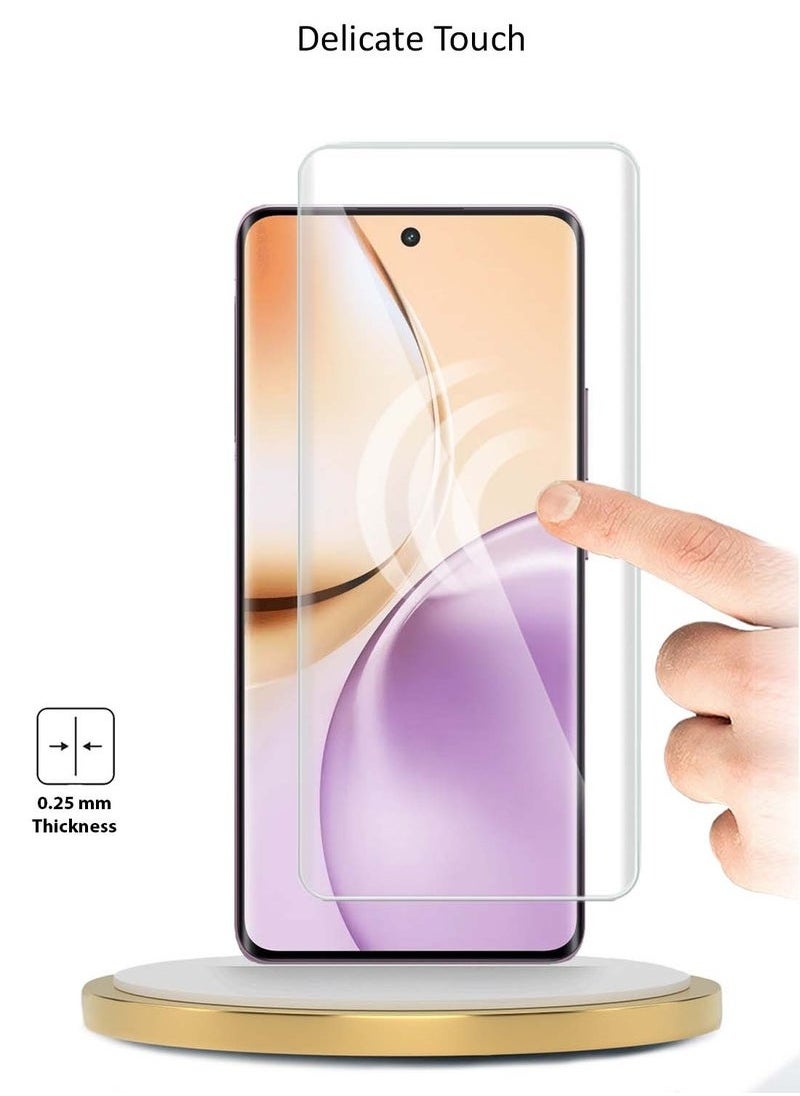 TIGER - Realme 14 Pro 5G 2025 Tempered Glass Screen Protector – Premium UV Full Glue Full Cover 9H Hardness Glass with Curved Edges, Anti-Scratch, Bubble-Free, Ultra Clear Protection – MSGUCN – Clear - Image 1