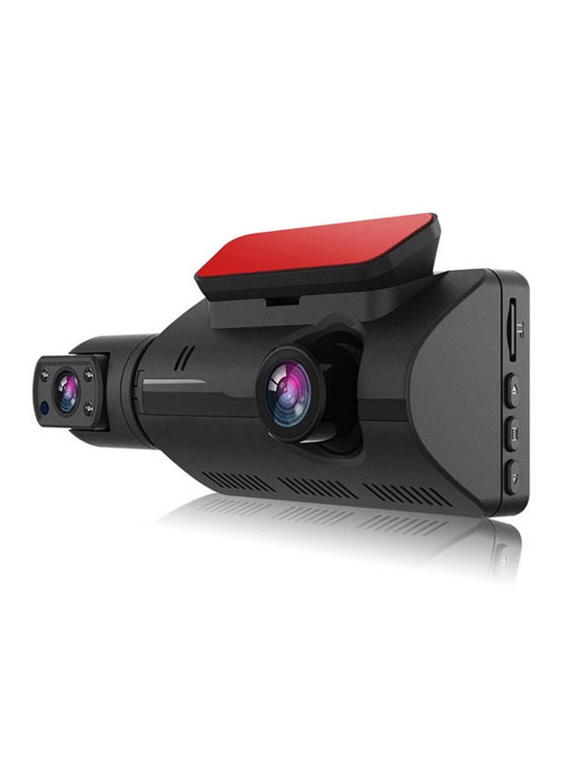 DVR Dash Camera Front & Inside Dual Camera Car Dashcam 3 Inch IPS Screen Driving Recorder with Night Vision 170° Wide Angle G-Sensor Parking Monitor Loop Recording