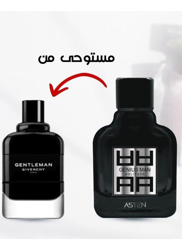 ASTEN - Genius Man Solitude Eau de Parfum 100ml - Elegant Woody & Spicy Fragrance for Men | Perfect for Spring & Special Occasions - Image 1