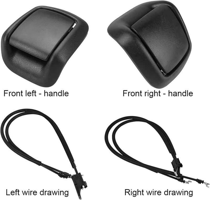 Wivplex Car Seat Adjust Knob Handle for Ford Fiesta MK6 - Image 2