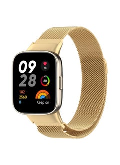 Replacement Strap For Xiaomi Redmi Watch 3 / Mi Watch Lite 3 Milanese Metal Watch Band Gold