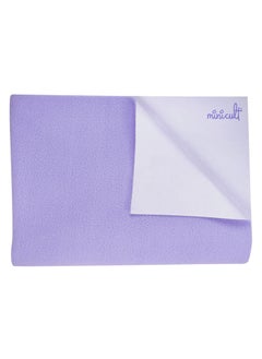 minicult Minicult Waterpoof quick dry baby mattress protector made with soft and skin friendly fleece fabricPurplePack of 170x100 cms  - Image 2