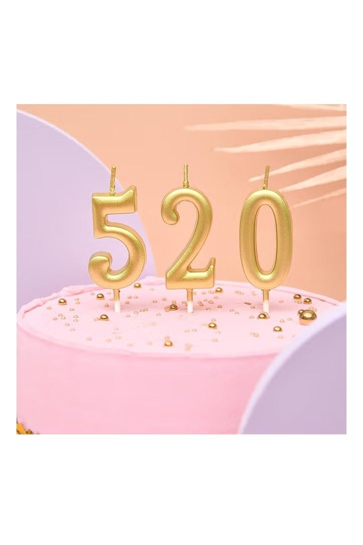10 Pcs Numeral Birthday Candles Set, Glitter Cake Candles, Cupcake Candles for Birthday Wedding & Lucky Party Cake Decorations - Image 3