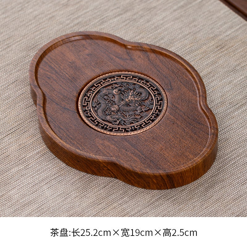 Tea Tray Household Small Tea Table Dry Bubble Tray Tea Tray Tea Set Tea Stretch Tea Sea Suit Kung Fu Tea Small Size - Image 4