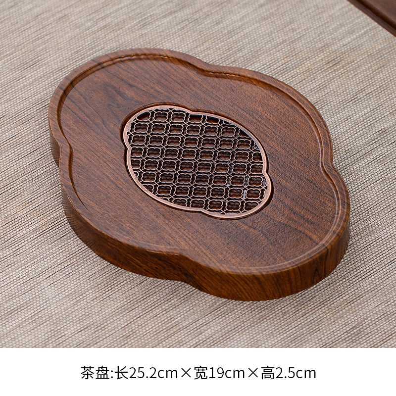 Tea Tray Household Small Tea Table Dry Bubble Tray Tea Tray Tea Set Tea Stretch Tea Sea Suit Kung Fu Tea Small Size - Image 1