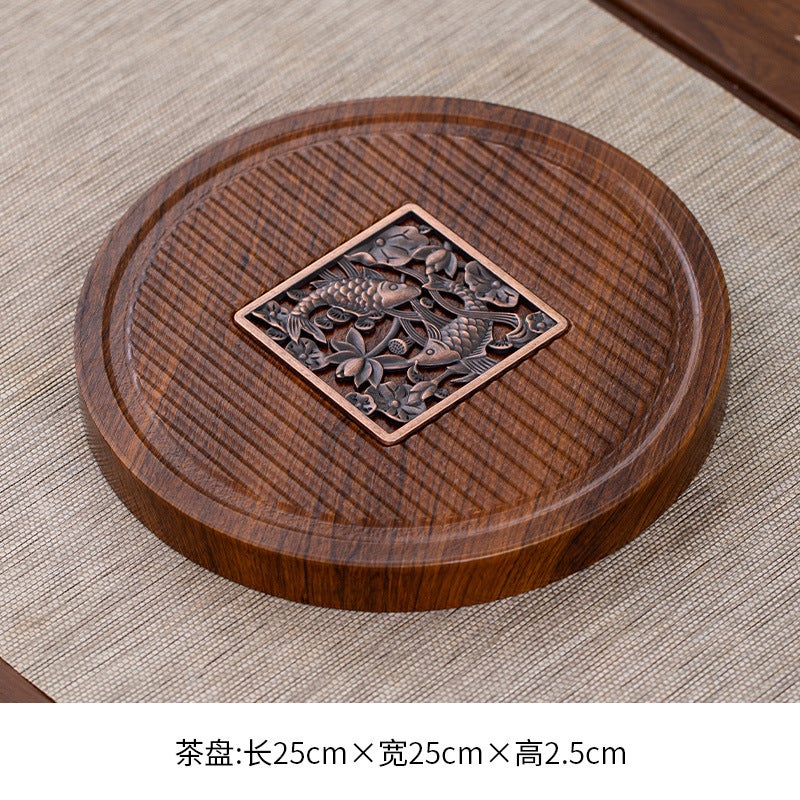 Tea Tray Household Small Tea Table Dry Bubble Tray Tea Tray Tea Set Tea Stretch Tea Sea Suit Kung Fu Tea Small Size - Image 3