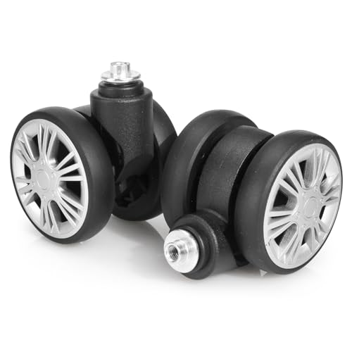 Volein 2-Pcs Luggage Wheel Replacement, Suitcase Wheels Plastic for DIY Repair, Spinner Wheels Mute 360 Degree Rotation, LN52, Grey - Image 1
