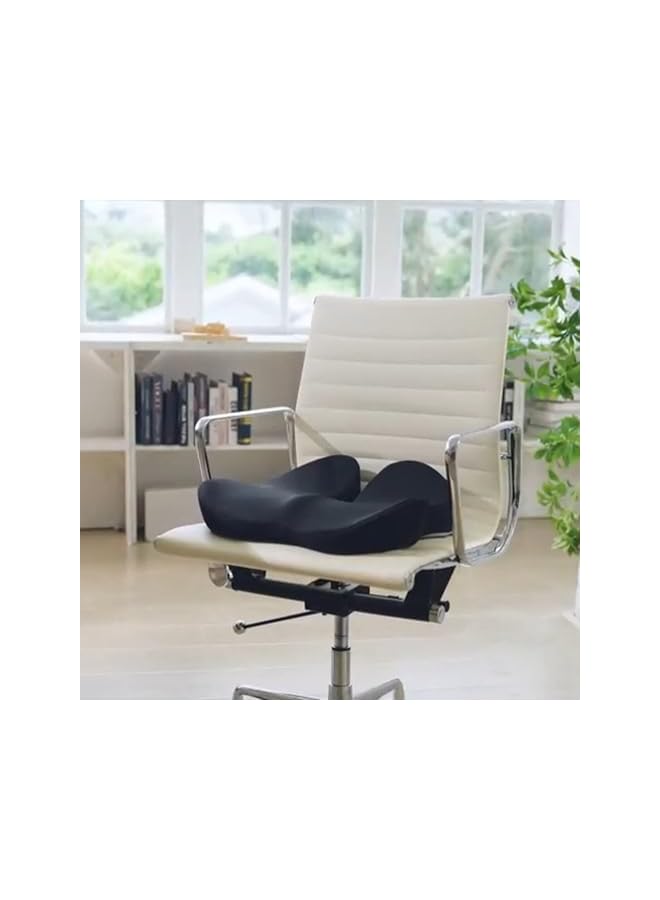 Seat Cushion for Office Chair – Chair Cushion Slow Rebound Memory Foam, Long Sitting Comfort with Pain Relief for Back, Coccyx & Tailbone, Ideal for Gaming and Car Seats, Black - Image 5