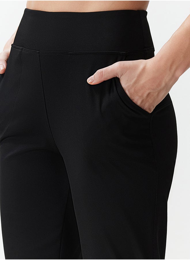 trendyol Black Diving/Scuba Fabric Comfort Fit Knitted Sports Sweatpants THMSS24EA00001  - Image 5