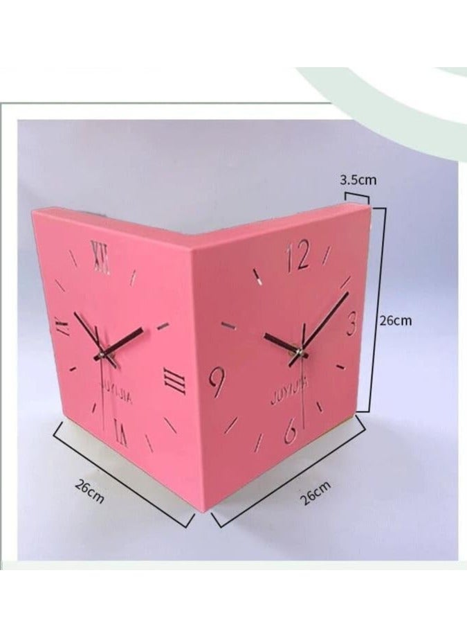 Contex Double-sided 3D Analog Wall Clock for Corner with modern design - Image 3