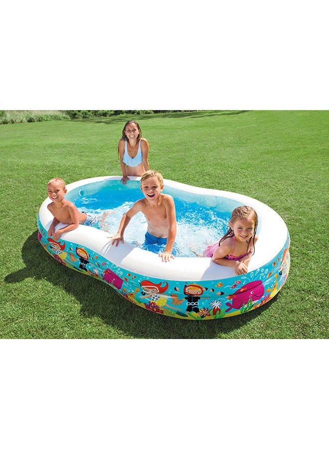 Intex Swim Center® Snorkel Fun Inflatable Pool – Durable, Comfortable, Easy Setup for Summer Fun 262x160x46cm - Image 4