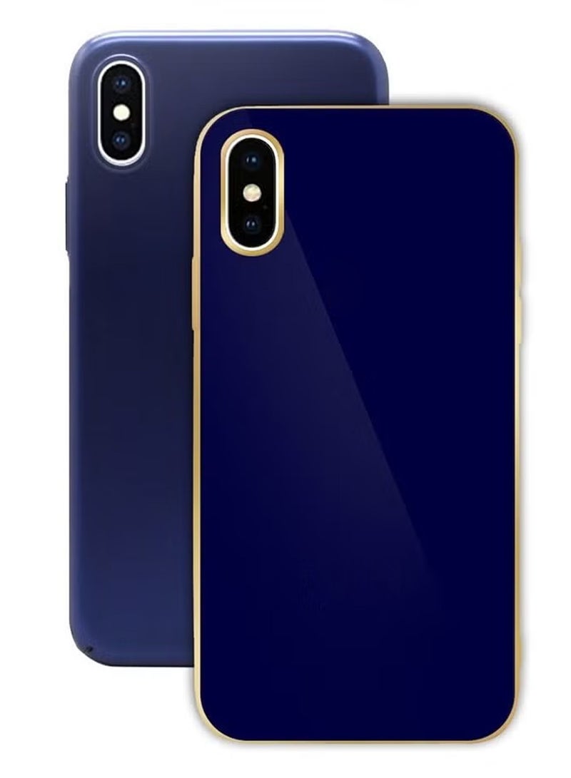 HICOOL 2Pack for iPhone X Case/ iPhone XS Case Shockproof Hard PC Electroplated Ultra Thin Back Cover 5.8 inch - Image 1