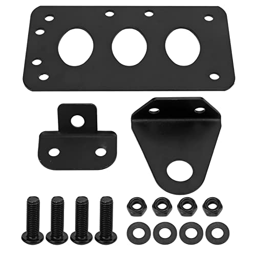 YOSOO Motorcycle Rear License Plate Bracket, Universal Motorcycle Brake Light Bracket Kit Side Mount Tag License Plate Holder Replacement for Iron 883 (Black) - Image 1