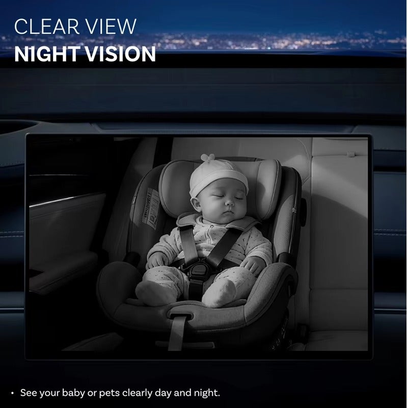 Ottocast Cabin Care Wireless CarPlay Adapter Baby Car Camera 1080P HD 150° Wide Angle Night Vision Rear Seat Monitor, compatible with 98% of cars. - Image 5