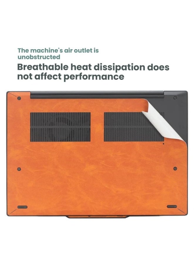 general Laptop Decal Cover Compatible with 13.3'' Lenovo ThinkPad X13 2-in-1 Gen 6 2025, Anti-Scratch Sticker Three Sided Leather Notebook Film - Image 4