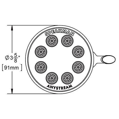 Speakman S-2251-PN Signature Icon Anystream High Pressure Adjustable Solid Brass Shower Head, Polished Nickel - Image 5