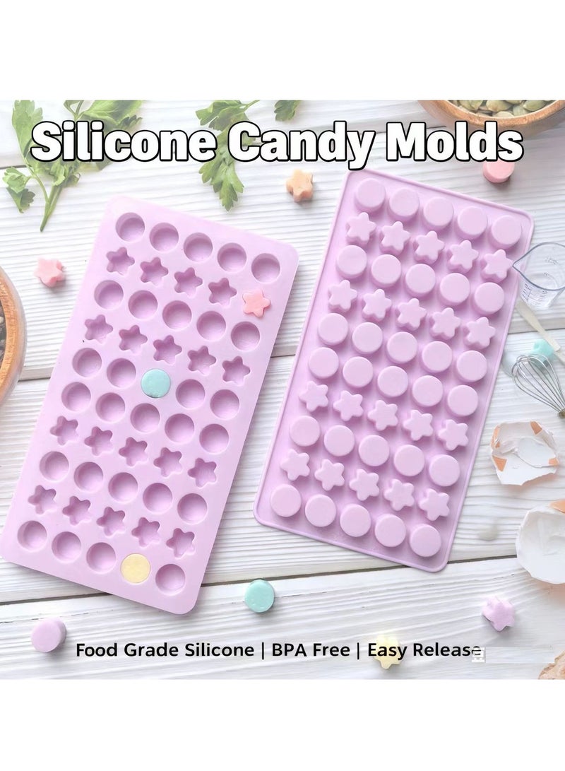 1pc Mini Silicone Ice Cube Trays Chocolate Mold Non-Stick Food Grade Silicone Molds Baking Mold Reusable Candy Mold.（Purple） - Image 1