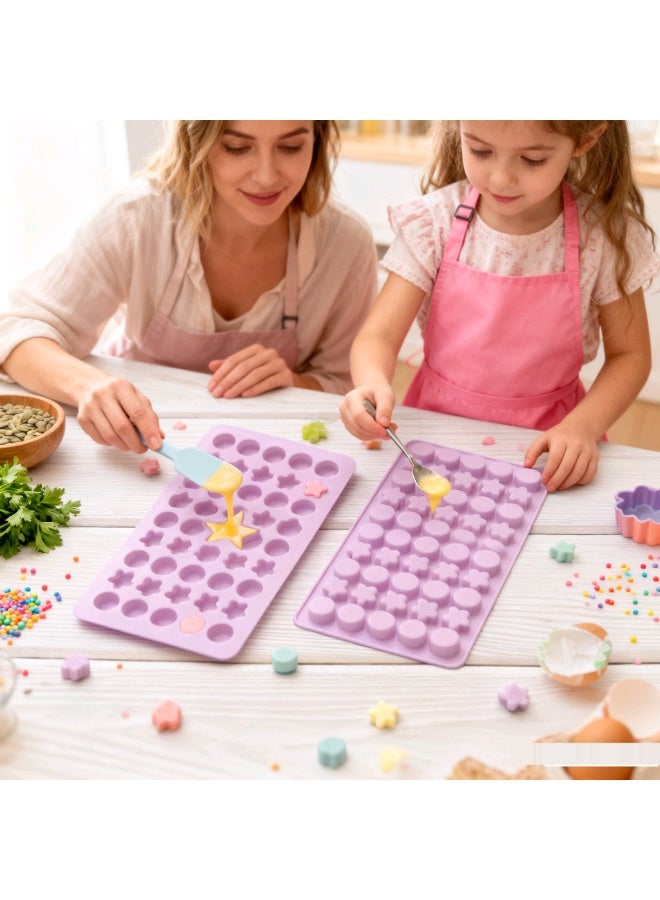 1pc Mini Silicone Ice Cube Trays Chocolate Mold Non-Stick Food Grade Silicone Molds Baking Mold Reusable Candy Mold.（Purple） - Image 3