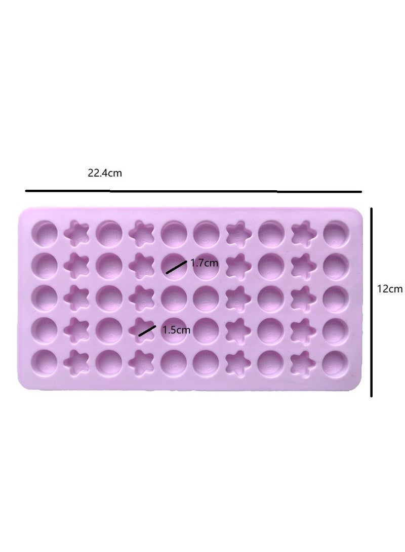 1pc Mini Silicone Ice Cube Trays Chocolate Mold Non-Stick Food Grade Silicone Molds Baking Mold Reusable Candy Mold.（Purple） - Image 2