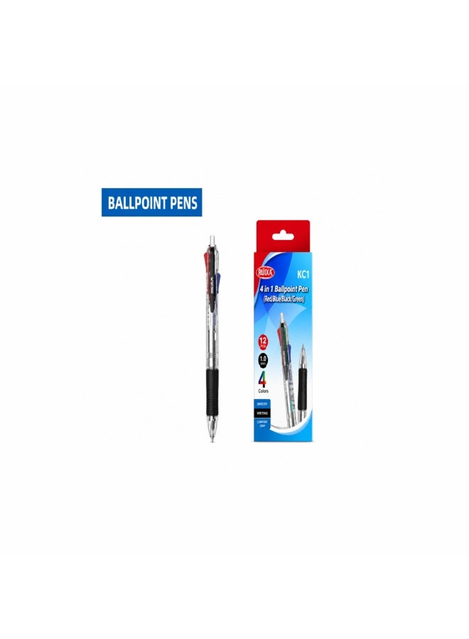 KC1 4-in-1 Multi-Color Ballpoint Pen