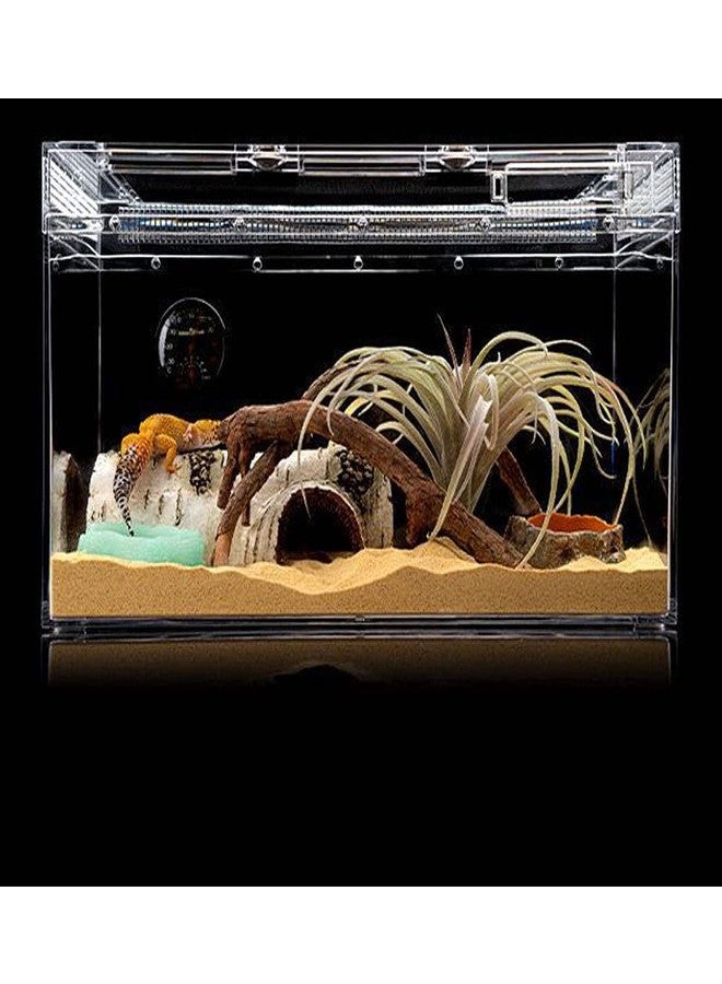 Abustle pig Reptile Water Dish,Resin Reptile Rock Food Feeder Bowl, Water and Food Bowl,Terrarium Decor for Leopard Gecko, Lizard,Spider,Turtle,Scorpion, Chameleon,Hermit Crabs (M, Green-Glow in Dark) - Image 4