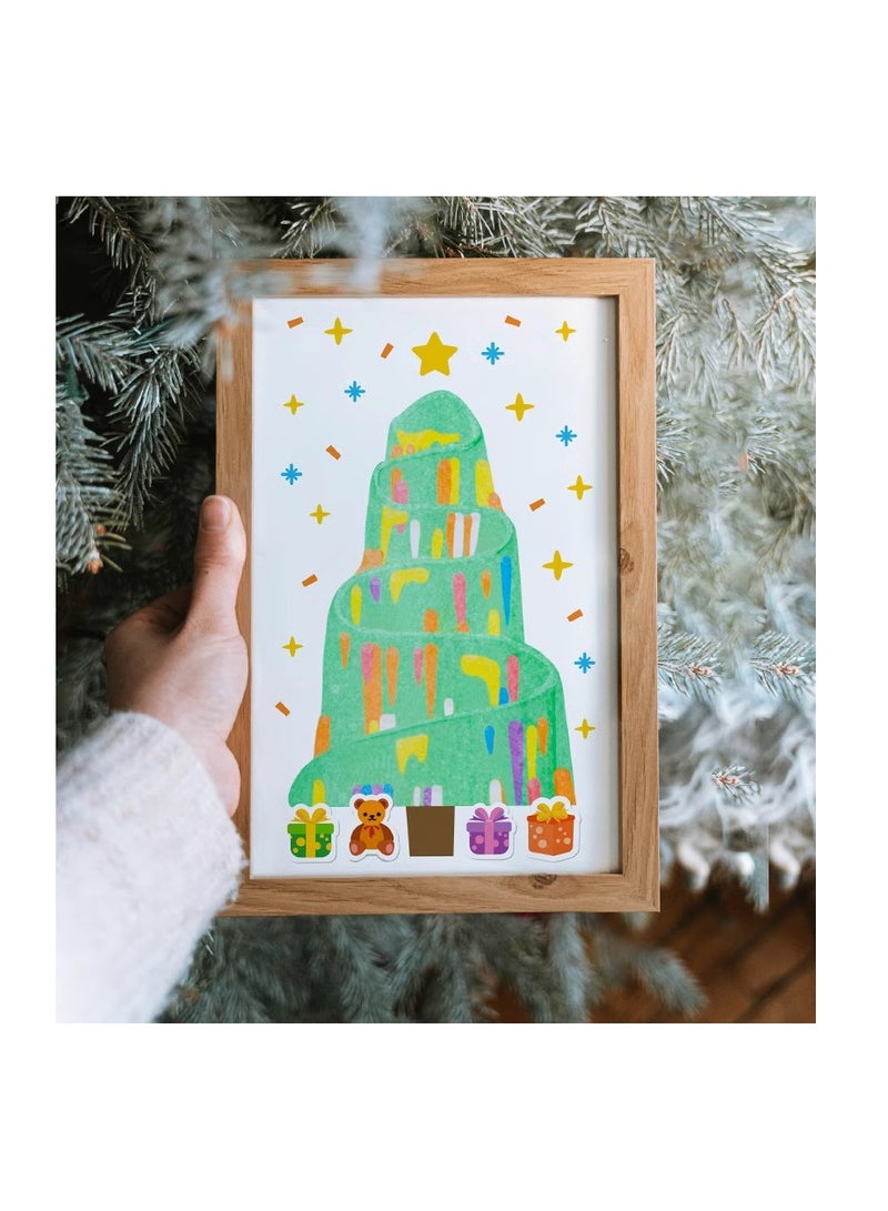 Kenzs Holiday Polka Dot Color Scratch Painting DIY Children's Fun Bookmark Handmade Graffiti Scratch Painting Paper Postcard Toy - Image 4