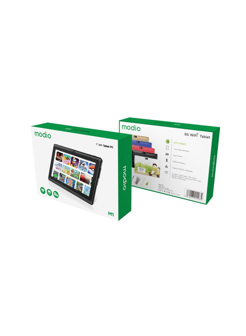 Modio M1 Tablet for Kids 128GB ROM 4GB RAM 7" Display Dual Camera 5G WiFi Tablet 3000mAh Battery - Image 2