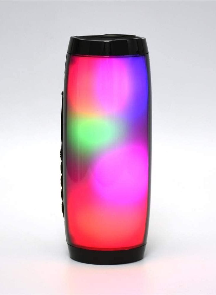 Portable Bluetooth Speaker with LED Light Show 10W Speaker USB and Micro SD Support for Mp3 Playback - Image 1